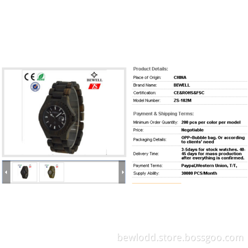 Fashion Maple Wooden Wrist Watch For Women With Interchangeable Straps